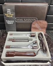 Sistema de rizador profesional Vidal Sassoon cuidado del cabello HOT417 1982 completo