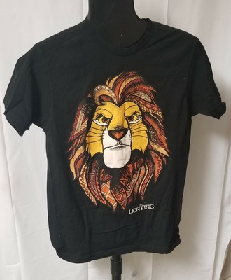 Disney's The Lion King Adult Size Medium Black T-shirt. Cotton. | eBay