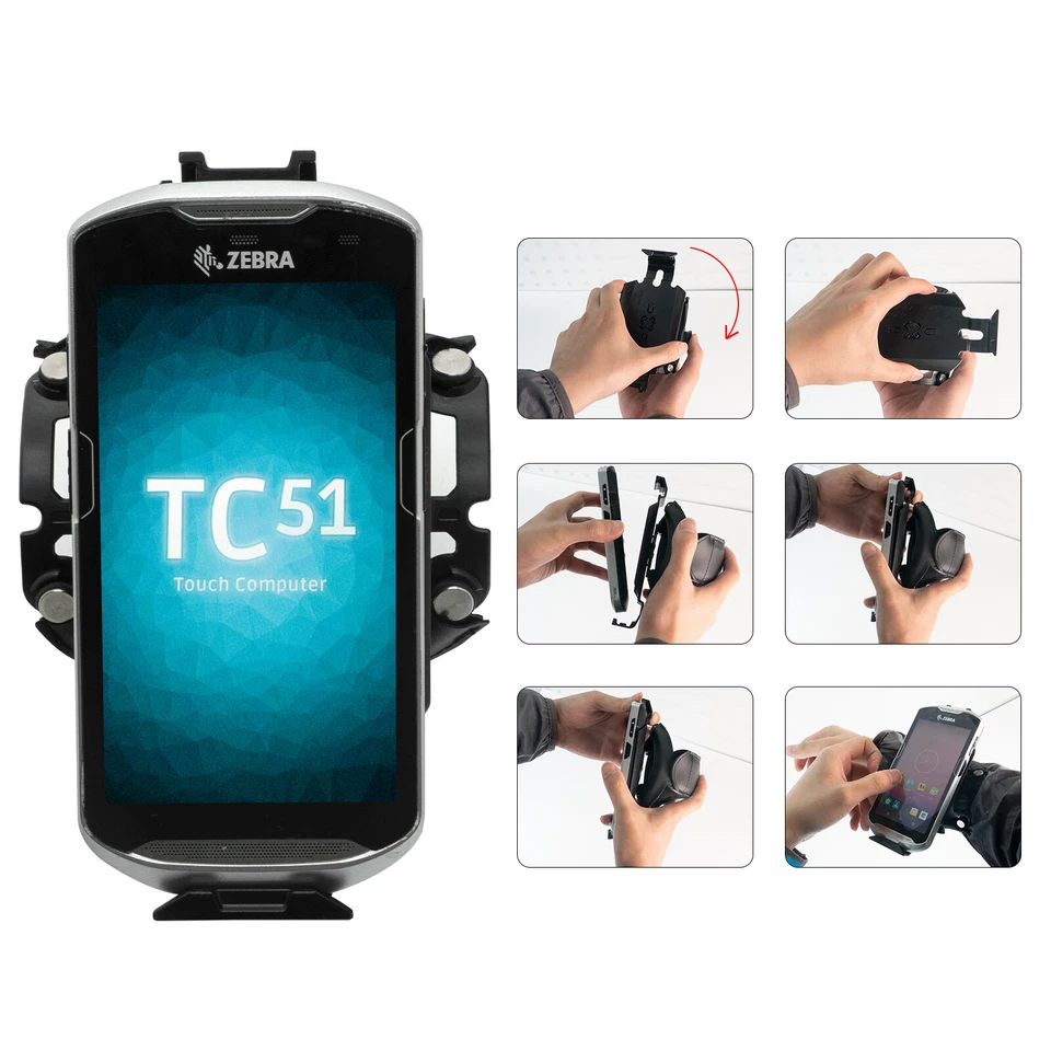 5PCS Wrist Mount Adapter For Zebra TC51 TC52 TC57 TC56 P/N: SG-TC51-WMADP1-02 US - Image 3 of 4