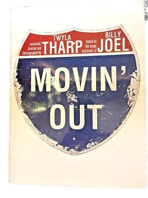 Reduce Movin  Out Musical Broadway Souvenir Program- Billy Joel and Twyla Tharp￼