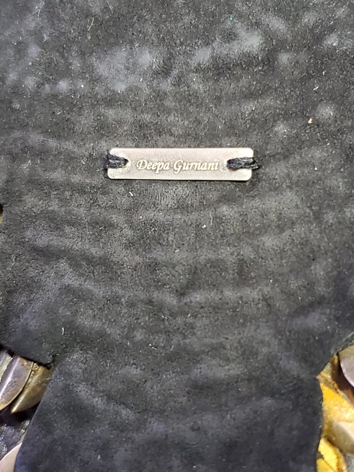 RARO Colar Deepa Gurnani FEITO À MÃO Babador/Gargantilha Comprimento Ajustável. INCRÍVEL!!️ - Imagem 4 de 4