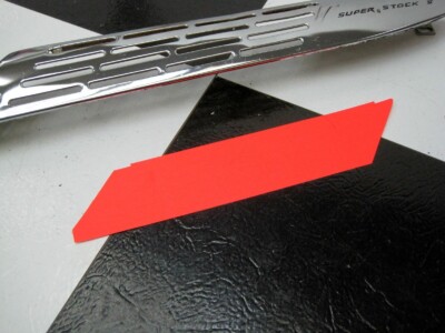 Neon Orange Flaming Stack Insert fit Huffy Rail Slingshot Muscle Bike ...