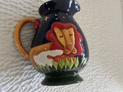 Animal Motif painted pitcher Children s Art Project M. D. Anderson Cancer Center