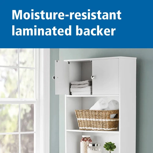 3 Shelves Over-The-Toilet Bathroom Space Saver Storage Cabinet - Picture 7 of 12