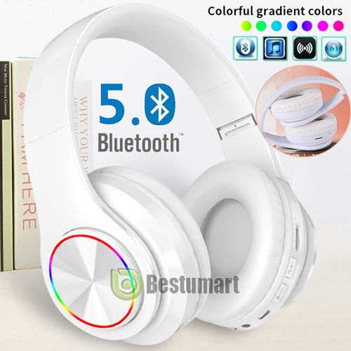 Best Bluetooth Headphones Earphone Microphone Noise Cancelling Over Ear Headset - Picture 3 of 19