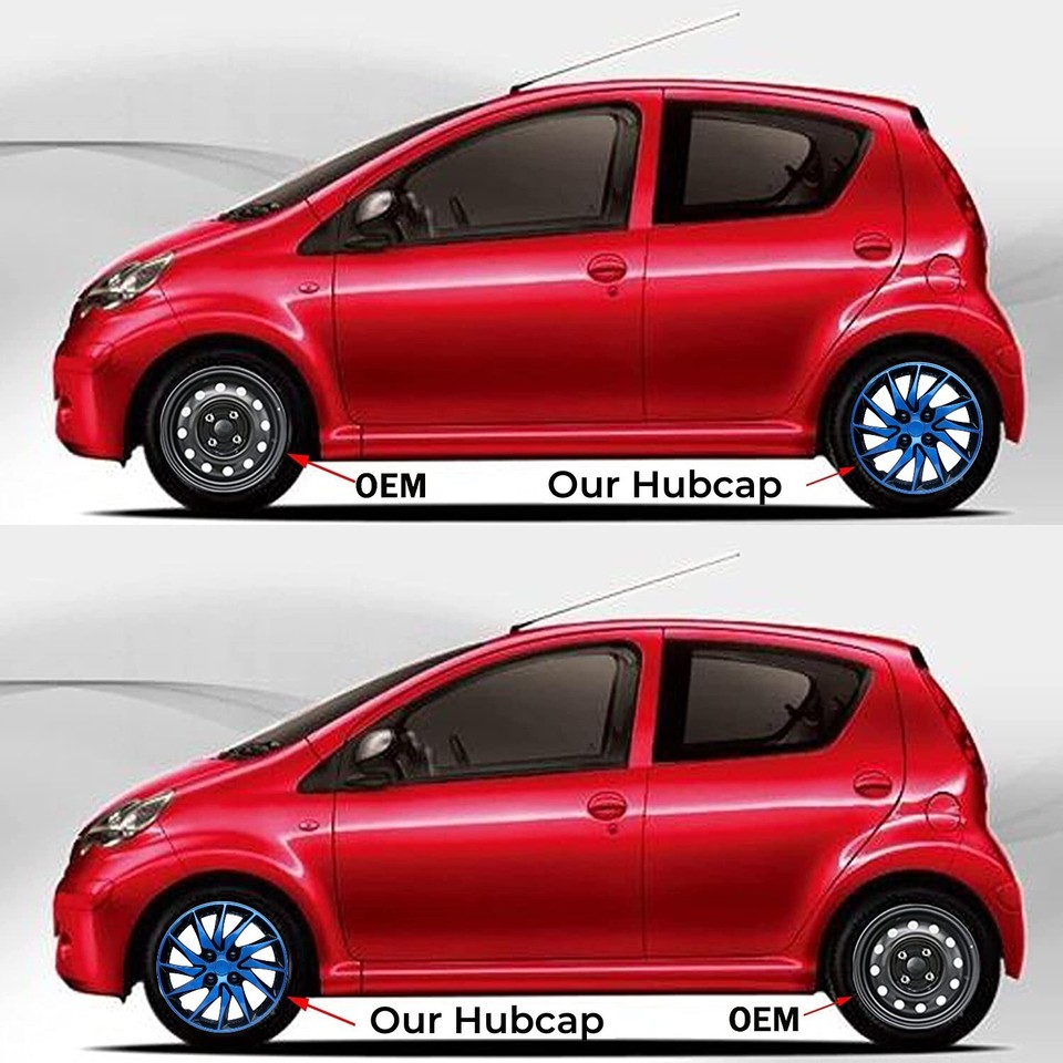 14" for R14 Hub Caps Tire 4PC HubCap Wheel Cover Fit for Hyundai Toyota