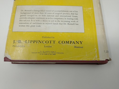 Surgery of the Hand by Sterling Bunnell 1944 1st Edition 2nd Impression, Medical - Picture 11 of 24