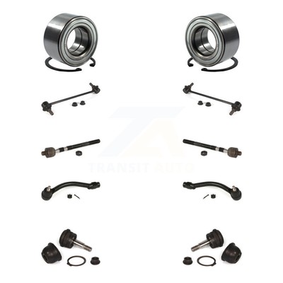 Front Bearing Lower Ball Joint Outer Inner Tie Rod & Link Kit (10Pc) For Hyundai