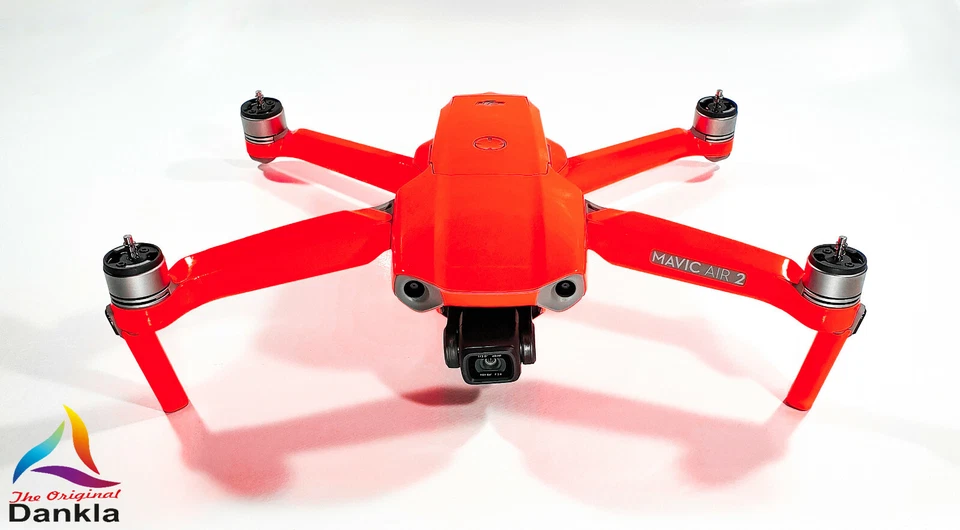 DJI MAVIC AIR 2 + RC - SKIN - NEON ROT - 3-5x Batterie / Folie / Wrap / Decal - Bild 2 von 4