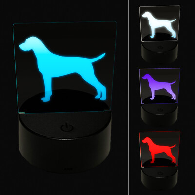 German Shorthaired Pointer Dog Solid 3D Illusion LED Night Light Sign Lamp