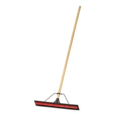 HARPER Floor Squeegee 24" Rubber Blade Wood Handle Easy Assembly Cleaning Tool