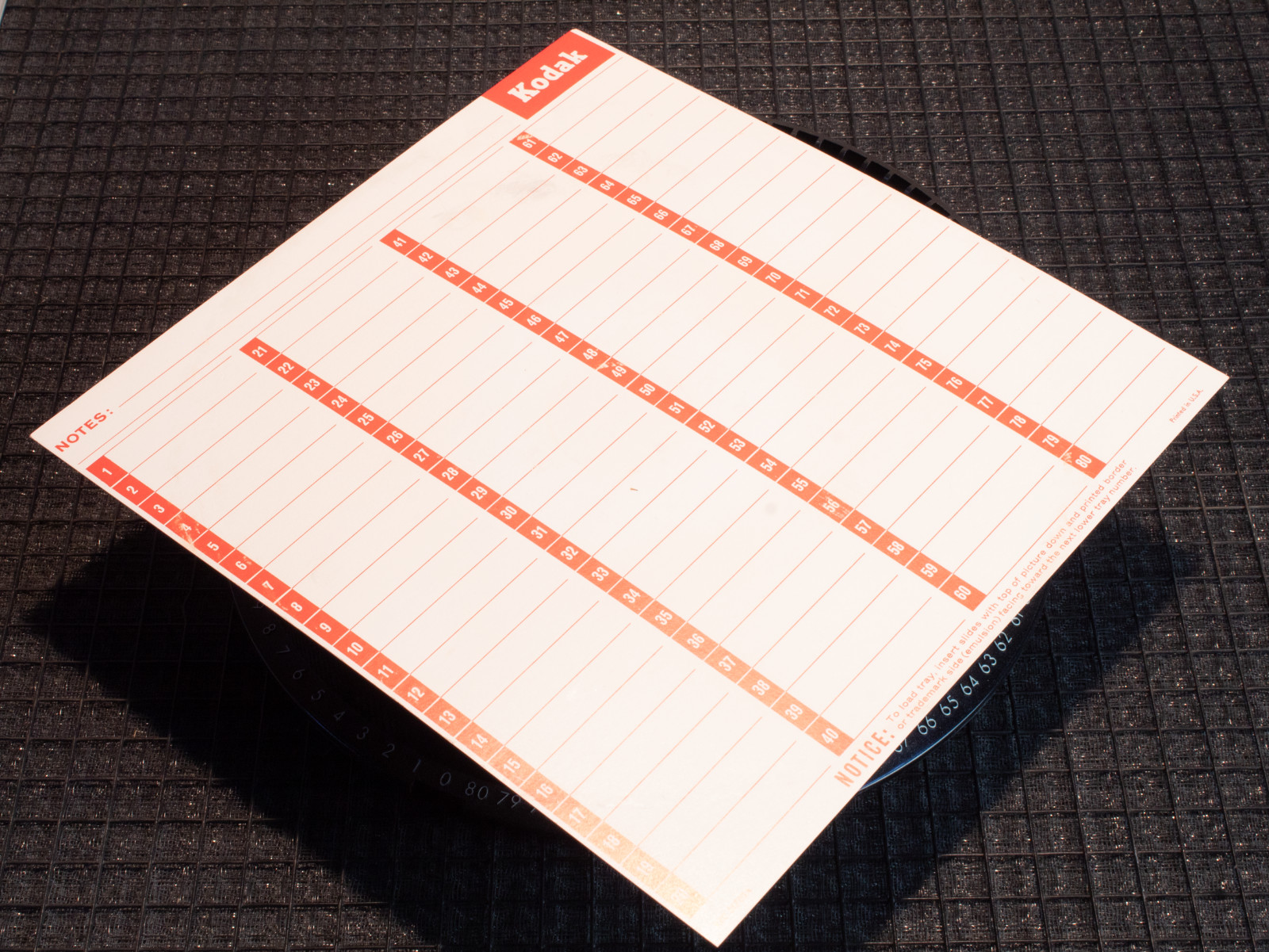 Kodak Carousel Transvue 80 Slide Tray in Original Box Genuine Holder