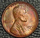 1952-D Lincoln Cent, Very Choice BU, Pretty toning, Raw