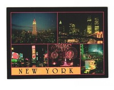 New York City Postcard Unposted View Lower Manhattan, Empire State Building