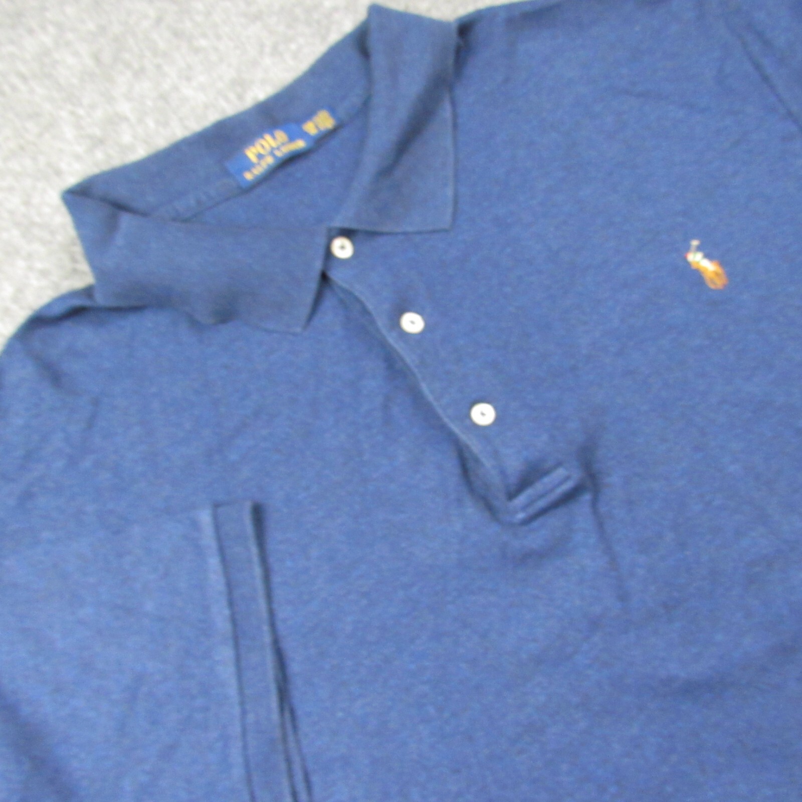 Polo Ralph Lauren camicia uomo 2XB grande polo blu erica preppy carne pony
