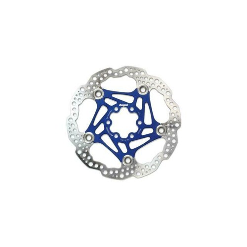 Clarks Lightweight Disc-Rotor Bremsscheibe, 6-Loch, 180mm Durchmesser, Blau