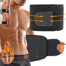 Mens Waist Trainer Body Shaper Tummy Girdle Belt Belly Fat Burners Corset S-2XL