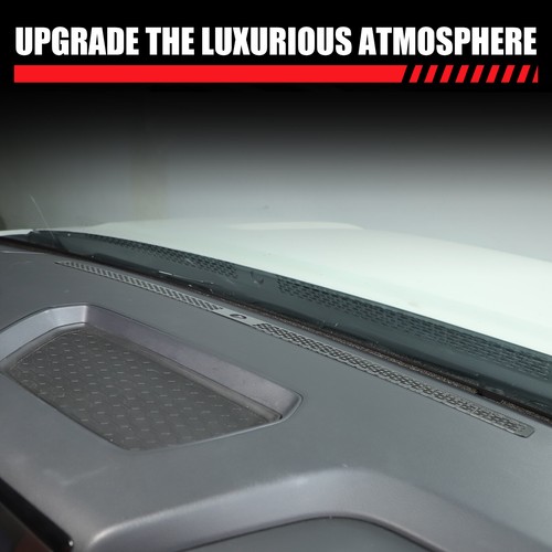 Black Stainless Steel Dashboard Vent Blocking Mesh Cover For Nissan Frontier 22+ - Picture 5 of 13