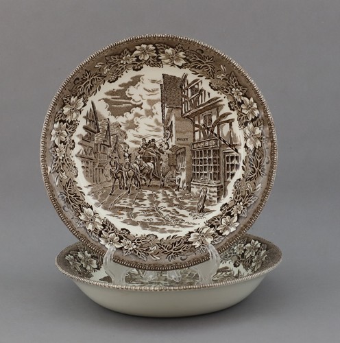 Royal Tudor Coaching Taverns 1828 Teile zur Wahl teller schale tasse braun - Bild 8 von 26