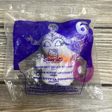 Vintage McDonalds Happy Meal Toy 2001 Sanrio Gourmet Hello Kitty White Cat
