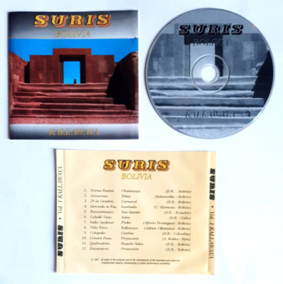CD Suris Bolivien Vol.1 Kallawaya Folk Latin Music 1997 Audio Compact Disc (Z26)