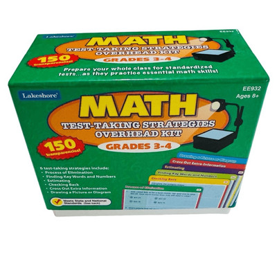 Math Test Taking Strategies Overhead Kit, Grades 3-4, Standardized Test Prep