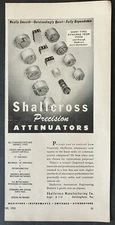 1950 Shallcross Precision Attenuators Collingdale Pennsylvania Vintage Print Ad