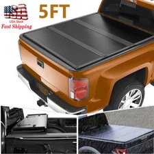 Maxpart For 2005-2015 Toyota Tacoma 5ft Tonneau Cover Tri-Fold Hard Truck Bed