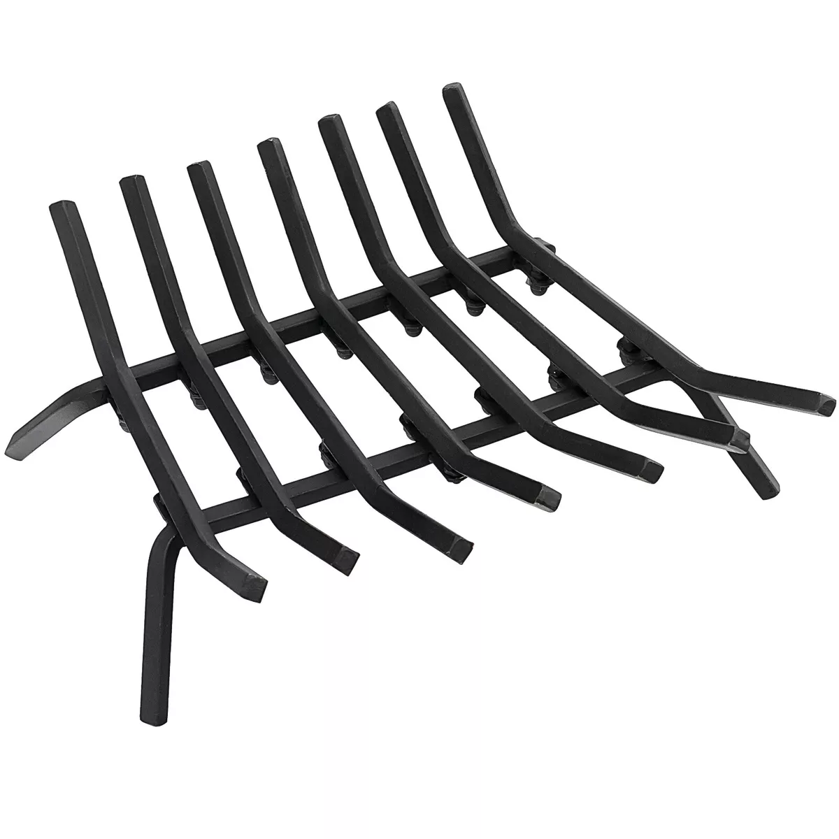 18 Inch Black Wrought Iron Fireplace Grate