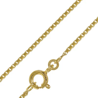 TRENDOR Schmuck Halskette 333 Gold Venezia für Damen und Herren, Breite 1,2 mm 4 - Bild 1 von 4