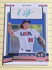 2023 Stars & Stripes Baseball #18U2-AN Austin Nye GREEN INK AUTO SSP