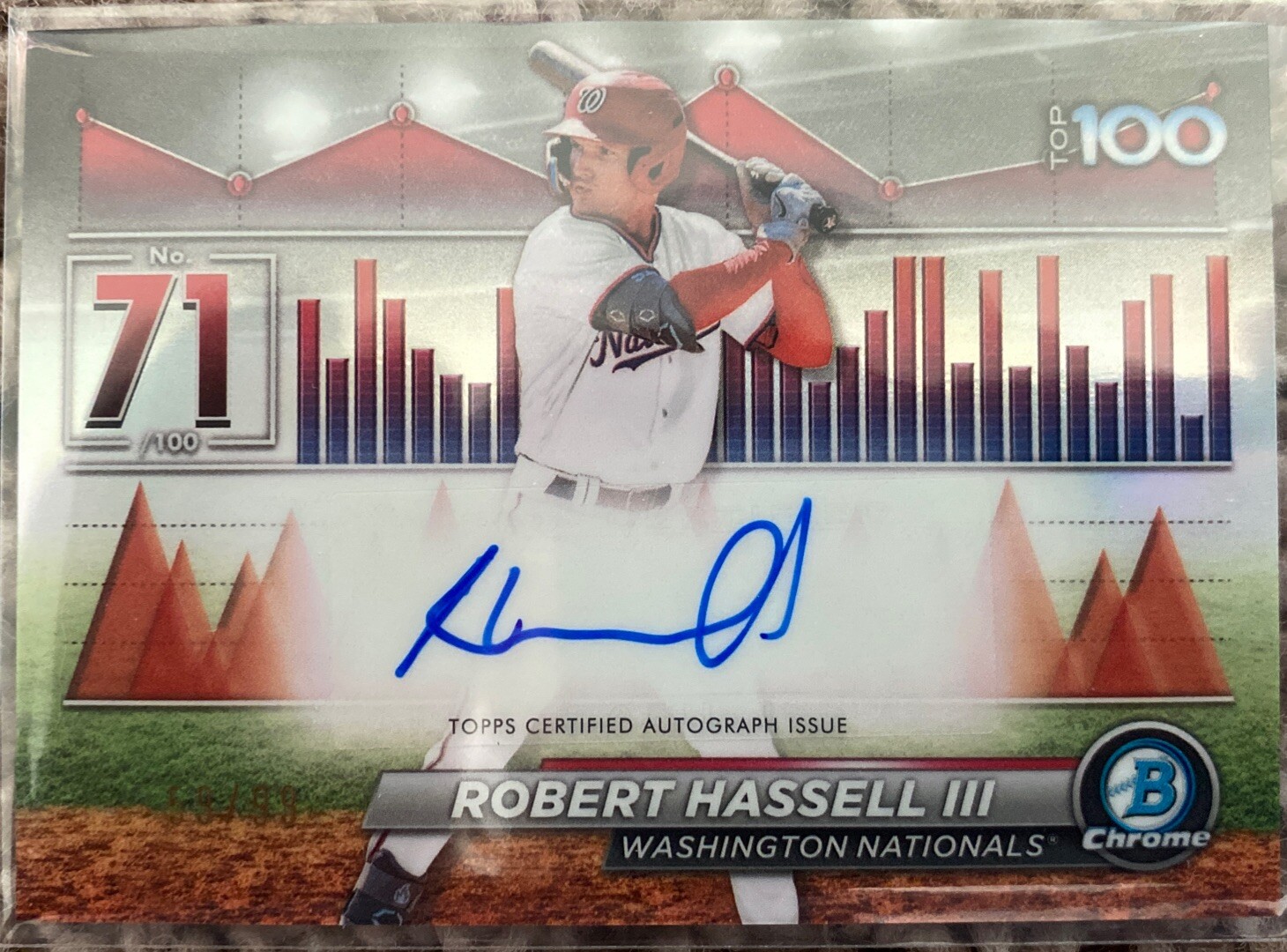 Robert Hassell III 2024 Bowman Chrome Scouts Top 100 Auto /99 Nationals #BTPA-71