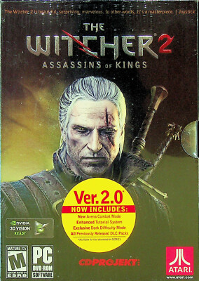 The Witcher 2 - PC DVD-ROM Factory Sealed - Ver. 2.0 (2011) - Mature - Pre-owned