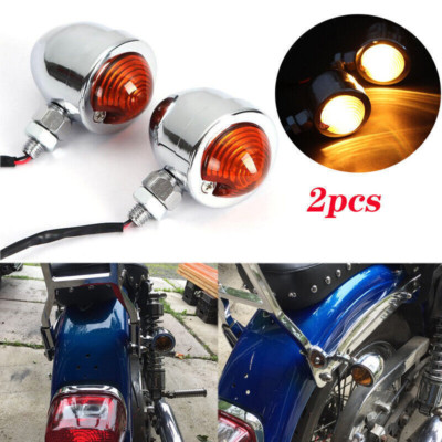 Pair Turn Signals Indicator Tail Lights For Kawasaki Vulcan Nomad Drifter 1500