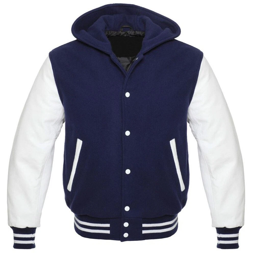 Mens hoodies navy blue sales