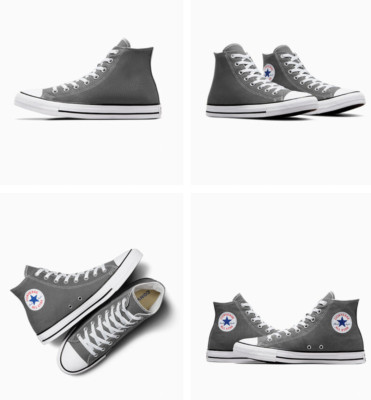 NIB MEN'S CONVERSE CTAS Chuck All Star Hi Boots Shoes Classic  1J793 Charcoal