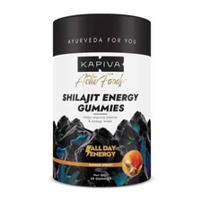 Kapiva Shilajit Energy Gummies | 225mg | Ginger Honey Flavour 30 Gummies