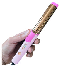 Mini Curling Iron for International Travel, Pink