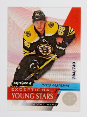 2020-21 Synergy David Pastrnak 394/749 Exceptional Young Stars #EY29 Bruins