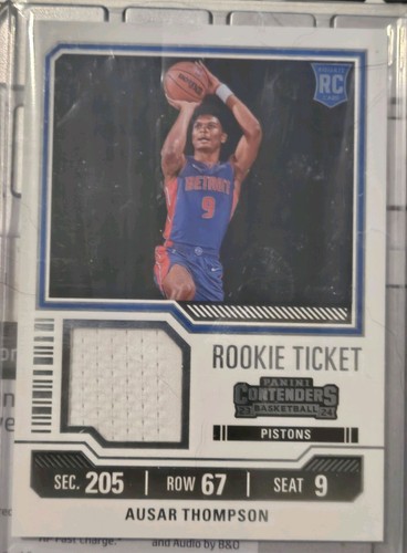 Ausar Thompson #RTS-ASR 2023 Panini Contenders Rookie Ticket Swatch card