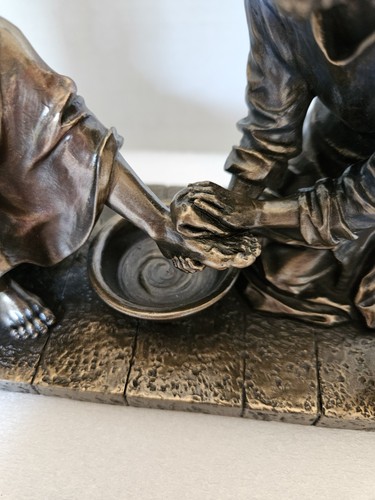 JESUS ​​WASHING THE FEET OF THE DISCIPLES OF VERONESE Statue Cast Bronze Figure - Picture 3 of 19