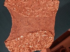 gold sequin shrug size 10 great for functions and partys