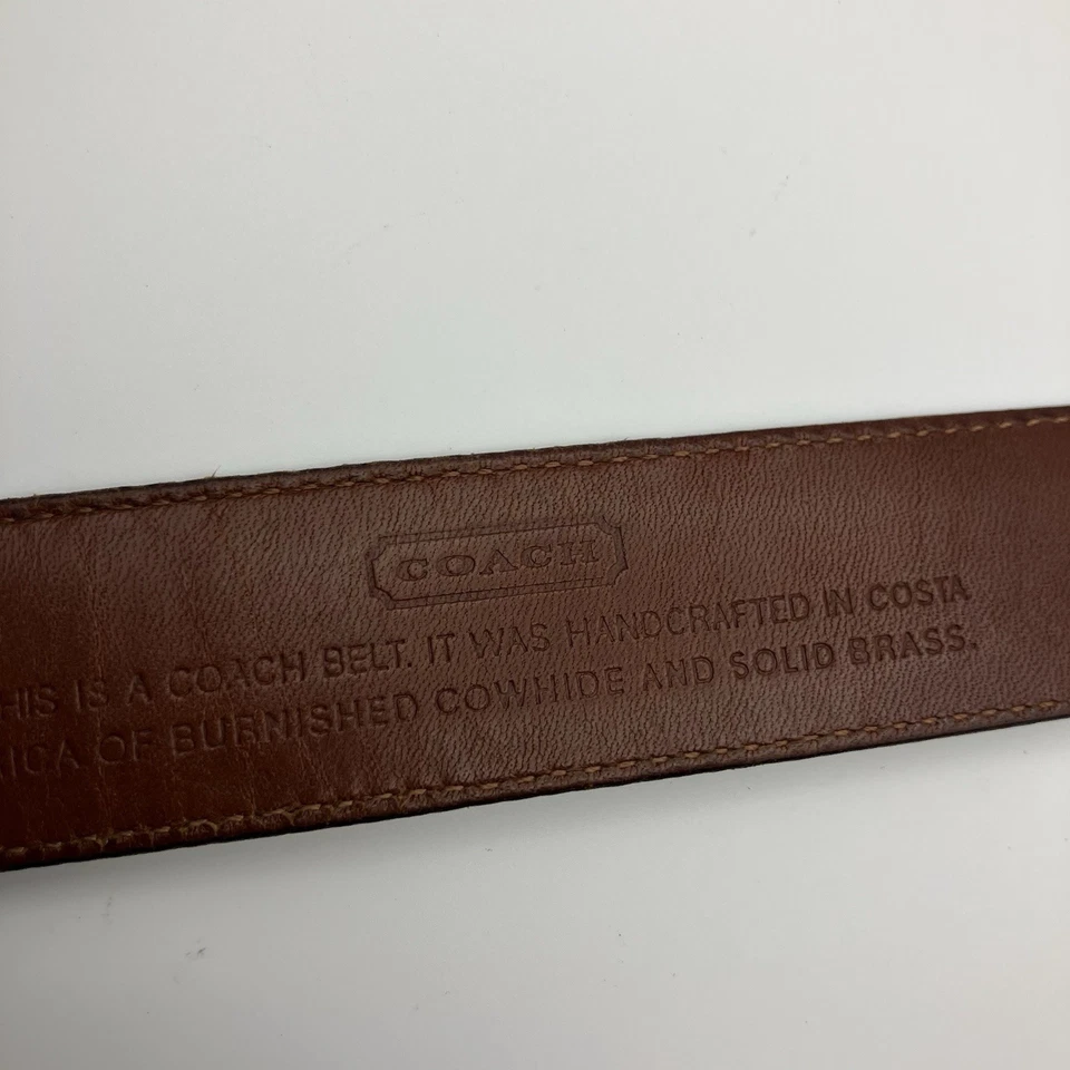 Cinturón Coach para mujer - cuero (Costa Rica) negro 36-37" (1,25 pulgadas de ancho) Foto 4 de 4