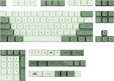 Matcha XDA Keycaps PBT Dye Sub Cherry MX Keyset Custom XDA Profile Key Caps f...