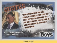 2025 Skybox The Boys: Season 1 & 2 Quotes Stan Edgar Giancarlo Esposito READ 2zq
