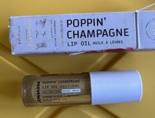 PROVENCE beauty Poppin' Champagne Lip Oil, Vegan, Pomegranate, 0.2 fl oz