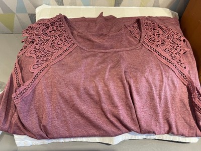 Sommertop Damen dunkelrosa - Shein 1XL