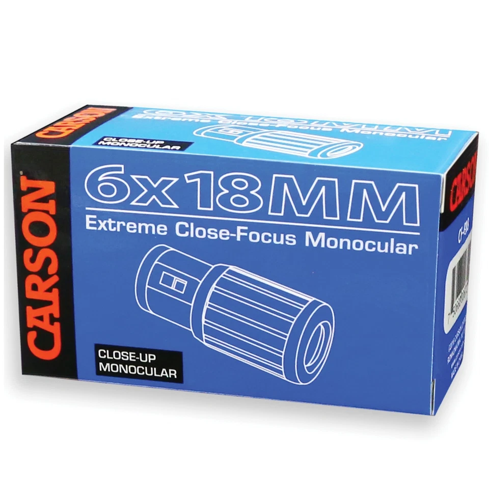 CARSON® CloseUp™ 6x 18 mm Pocket Monocular with Carabiner Clip - Image 4 of 4