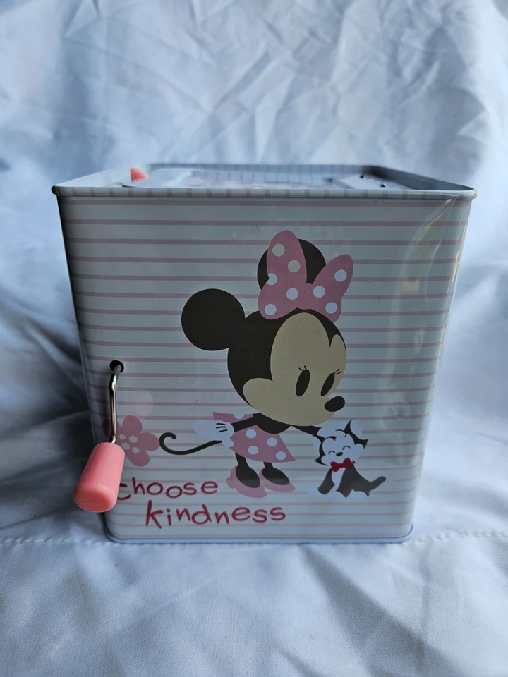Disney Baby Minnie Mouse Jack-in-The-Box - Brinquedo musical para bebês - Rosa - Imagem 2 de 4