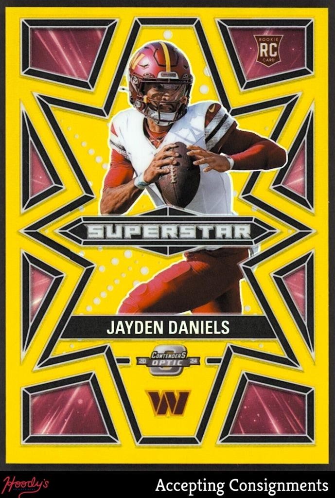 2024 Panini Contenders Optic Superstars Gold #13 Jayden Daniels RC ROOKIE 08/10